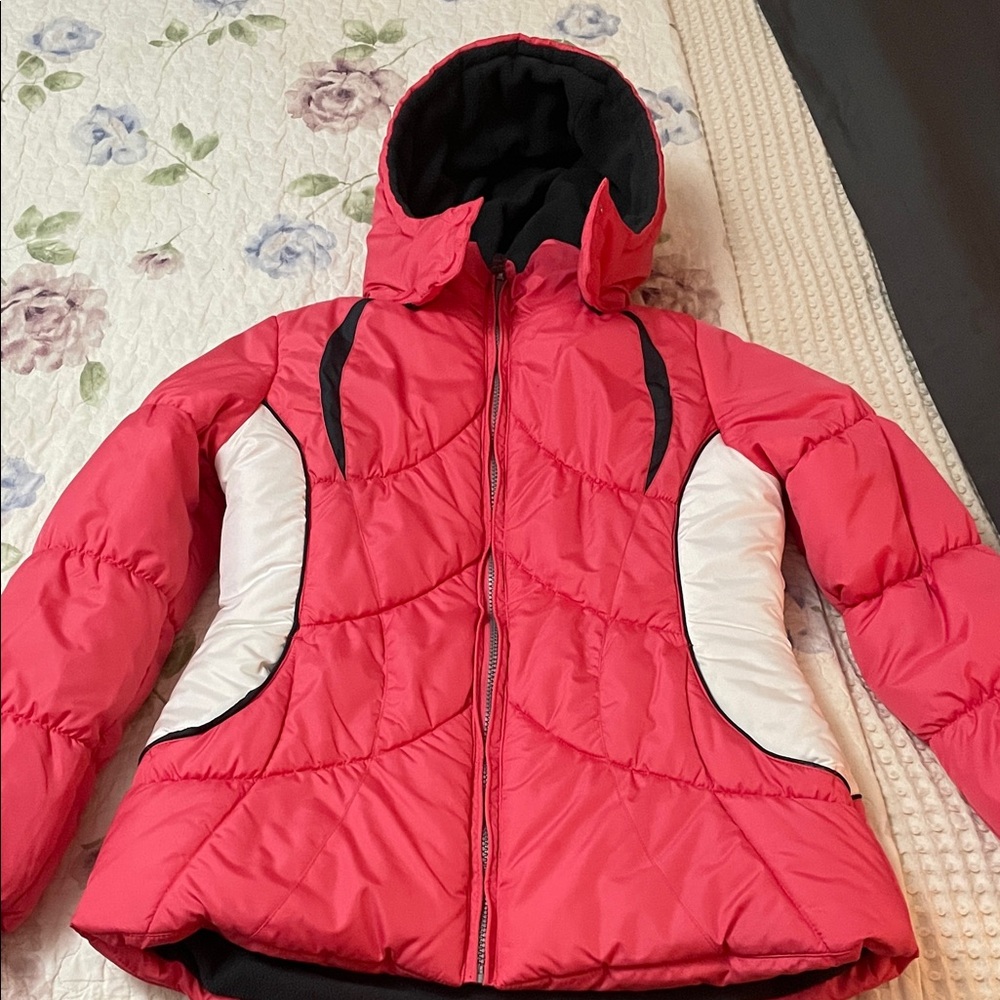 London Fog pink and white Coat
